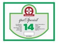 PHM - IPA special 14°,  etiketa